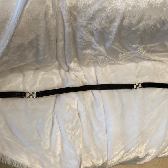 Salvatore Ferragamo Ladies Belt with Metal Logo Inserts main image 4